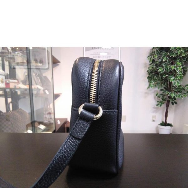 62177 3 Gucci Soho Disco Small Leather Shoulder Bag Black