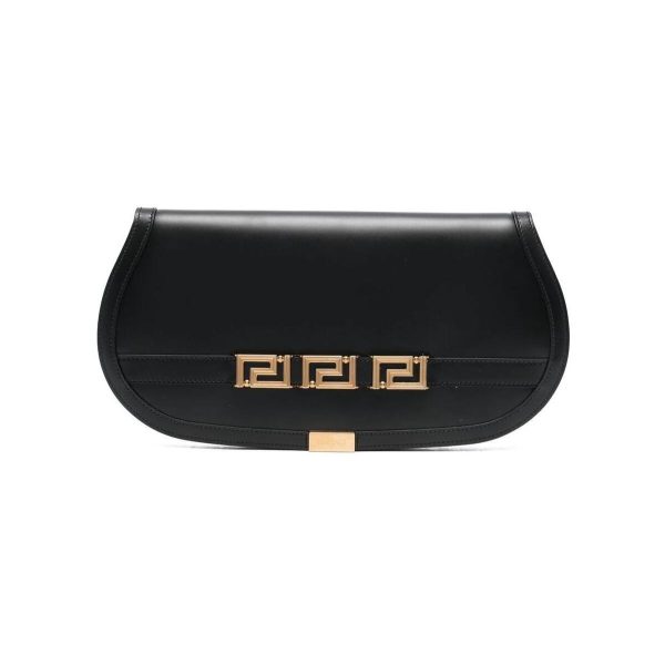 628fa17ea823bc7 ia 1 Versace Black Clutch Bag Gold