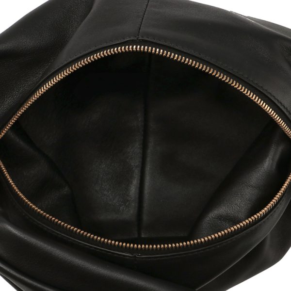 629635v1bw08425 5 Bottega Veneta Double Knot Top Handle Bag Black