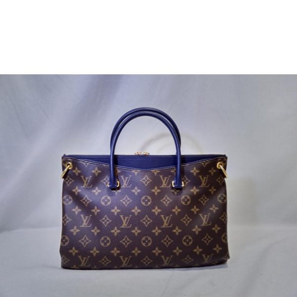 63117 2 Louis Vuitton Palas Monogram Shoulder Bag Brown