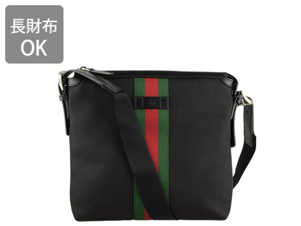 631199kwt7n1060b Gucci Crossbody Canvas Shoulder Bag Black