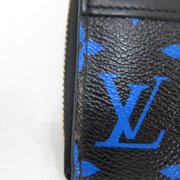 63339 6 Louis Vuitton Zippy Monogram Canvas Wallet Blue