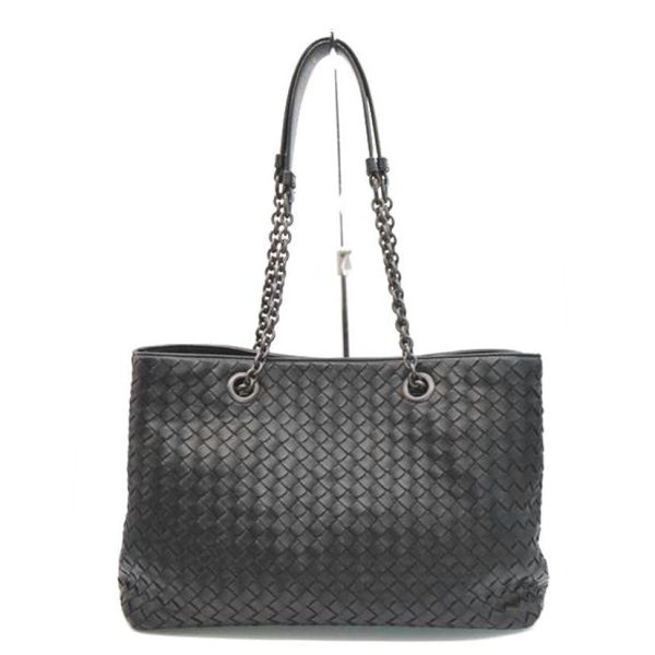 63472 1 Bottega Veneta Intrecciatorum Tote Black