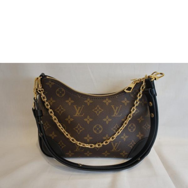 63756 2 Louis Vuitton Boulogne NM Bag Brown Black