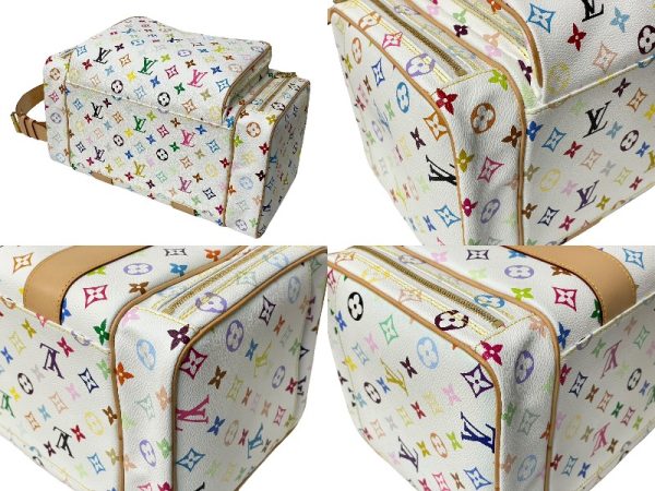 63769 d7 Louis Vuitton Multicolor Camera Bag White