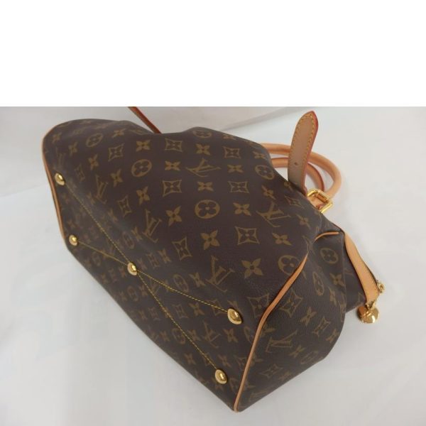 63814 3 Louis Vuitton Tivoli Gm Monogram Handbag Brown