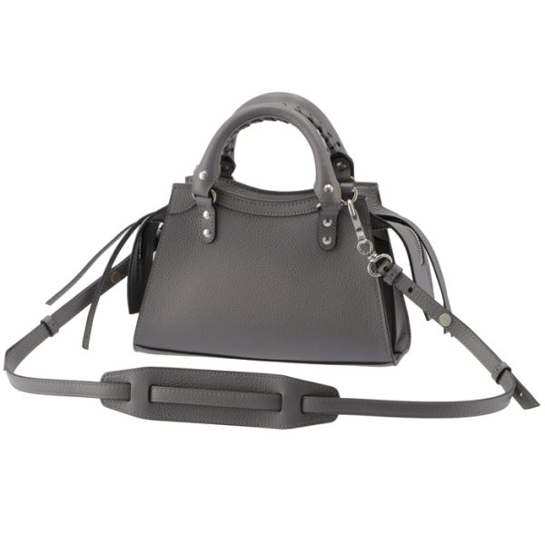 63852415y4y1219 2 Balenciaga Neo Classic City Mini Shoulder Bag Gray