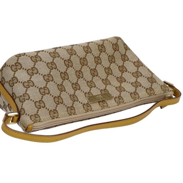 65173 4 Gucci GG Canvas Pouch AB Rank Beige