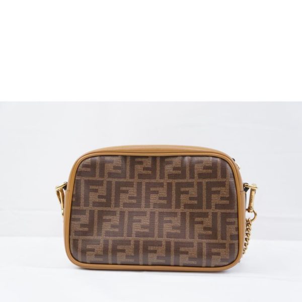 65577 2 Fendi Zucca Shoulder Brown