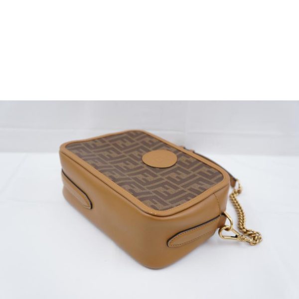 65577 4 Fendi Zucca Shoulder Brown