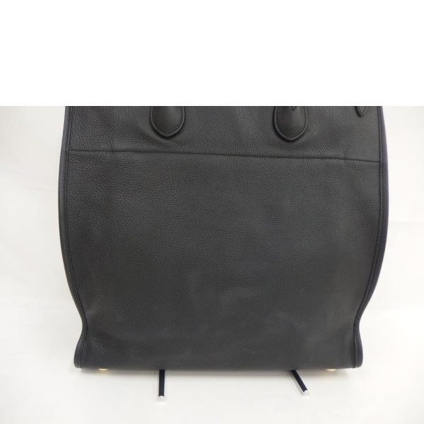 66211 3 Gucci Medium Leather Tote Bag Black