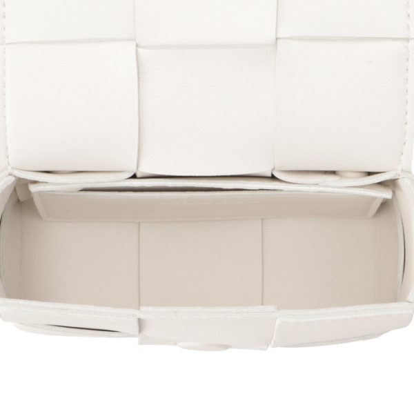 666688vmay19009 5 Bottega Veneta Cassette Candy Shoulder Bag White