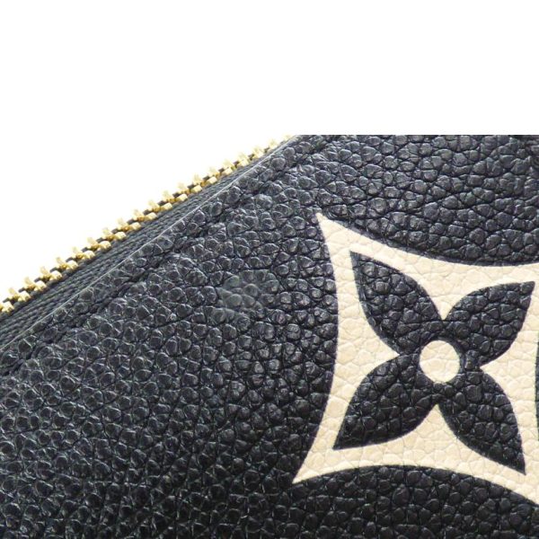 66806 7 Louis Vuitton Zippy Wallet Bicolor Black Beige