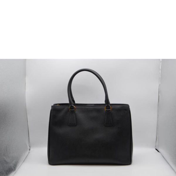 67317 2 Prada Galleria Sapphire Norx Leather Handbag Black