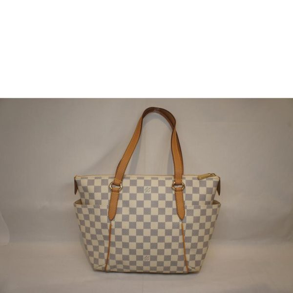 67371 1 Louis Vuitton Totally Damier Azur Bag White