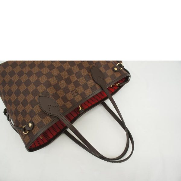 68818 4 Louis Vuitton Neverfull PM Dami Ebene Handbag Brown