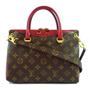 69291 1 Louis Vuitton Papillon 30 Damier Canvas Handbag Brown