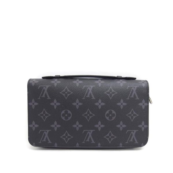 69902 2 Louis Vuitton Round Zip Wallet Zippy XL Monogram Eclipse