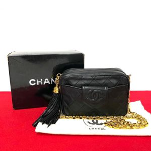 6sba wz345839 1 Christian Dior Chain Wallet Sequin Wallet Black