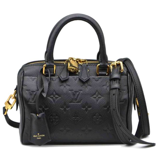 70021 1 Louis Vuitton Bandouliere Empriente 20 Speedy Bag Noir