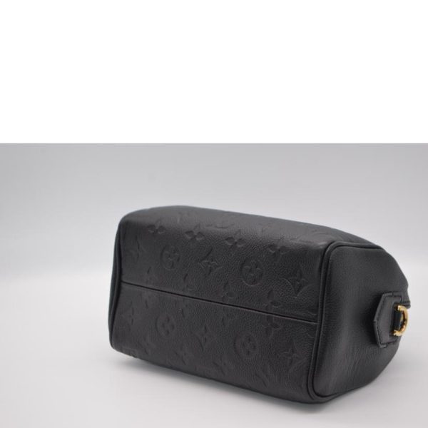 70021 3 Louis Vuitton Bandouliere Empriente 20 Speedy Bag Noir