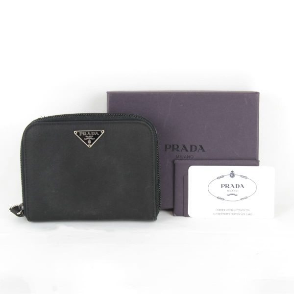 7003240408884t 10 Prada Nylon Bifold Wallet Black