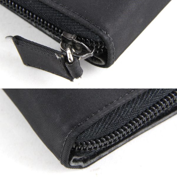 7003240408884t 4 Prada Nylon Bifold Wallet Black