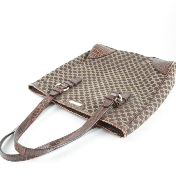 7004231006778t 8 Celine Handbag Macadam Pattern Canvas Brown