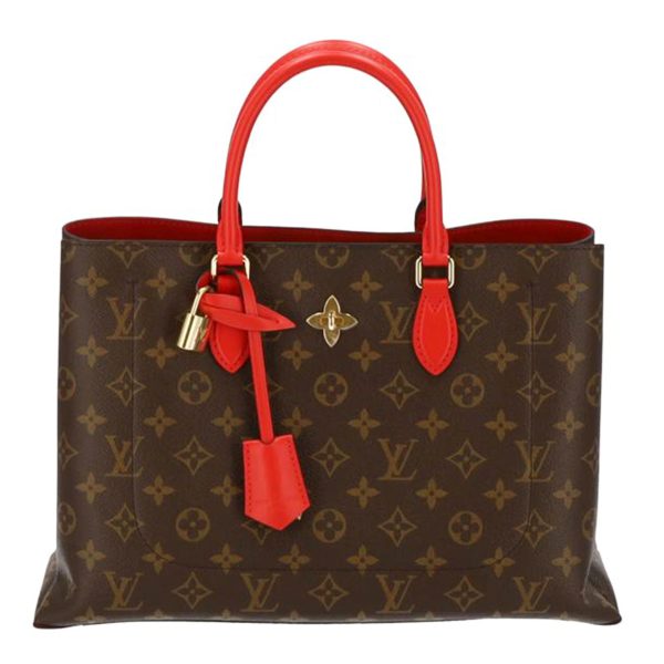 70825 1 Louis Vuitton Coquelicot Monogram Flower Tote Bag Brown