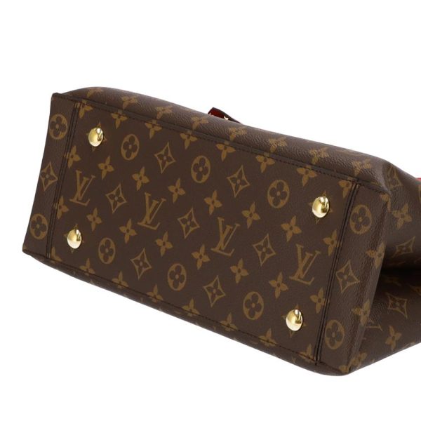 70825 3 Louis Vuitton Coquelicot Monogram Flower Tote Bag Brown