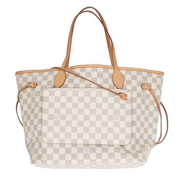 71239 1 Louis Vuitton Neverfull MM Damier Azur