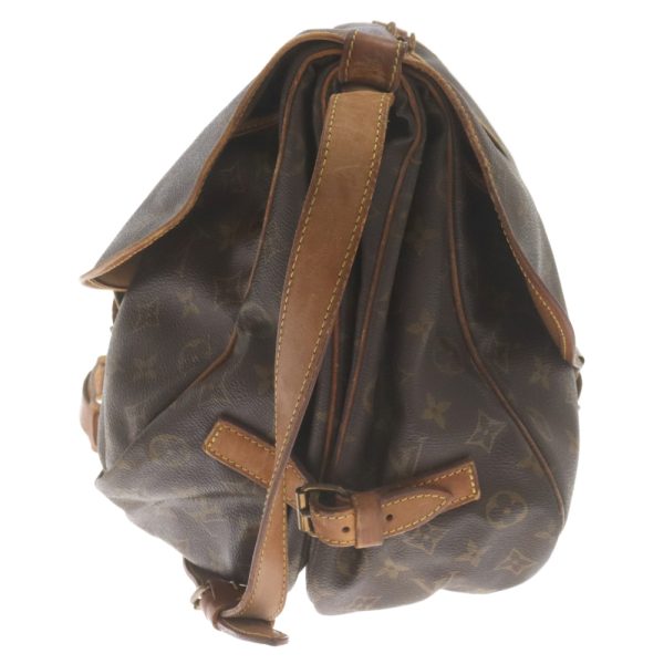 7124e030027 3 Louis Vuitton Saumur Shoulder Bag Canvas Brown