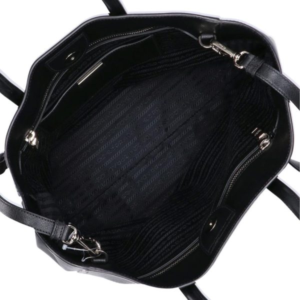 71260 5 Prada Saffiano Handbag Black