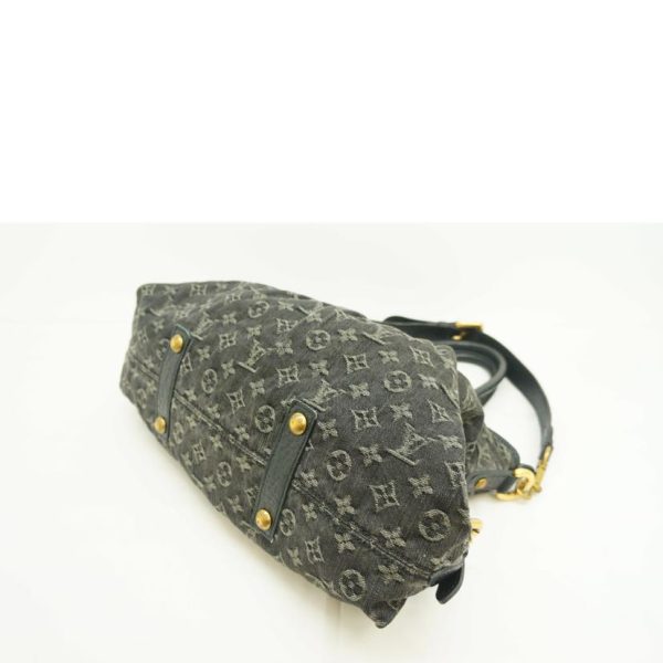 71644 3 Louis Vuitton Neokabi Monogram Denim Bag Blue