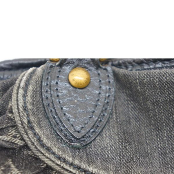 71644 8 Louis Vuitton Neokabi Monogram Denim Bag Blue