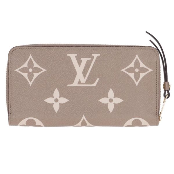 71680 2 Louis Vuitton Zippy Wallet Monogram Empreinte Bag Black