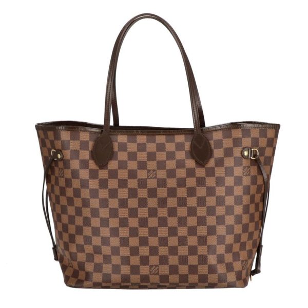 71847 2 Louis Vuitton Neverfull MM Damier Ebene Handbag Brown