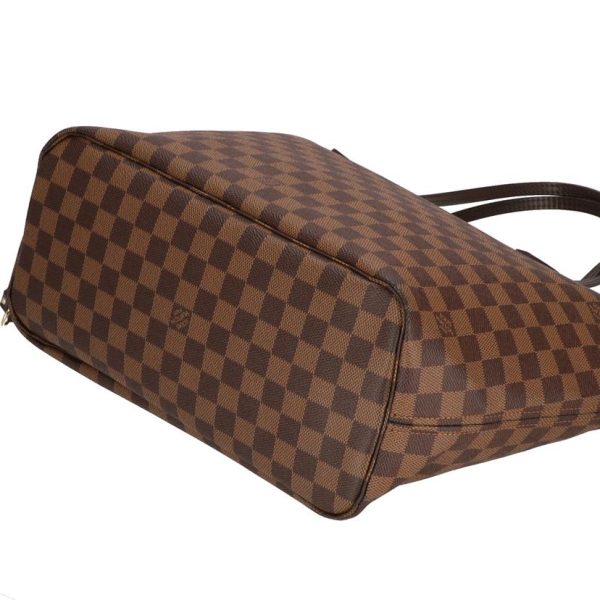 71847 3 Louis Vuitton Neverfull MM Damier Ebene Handbag Brown