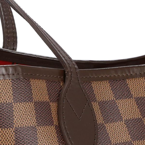 71847 7 Louis Vuitton Neverfull MM Damier Ebene Handbag Brown