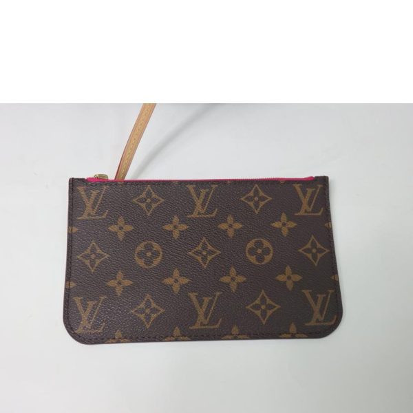 71980 7 Louis Vuitton Neverfull PM Monogram Handbag Brown