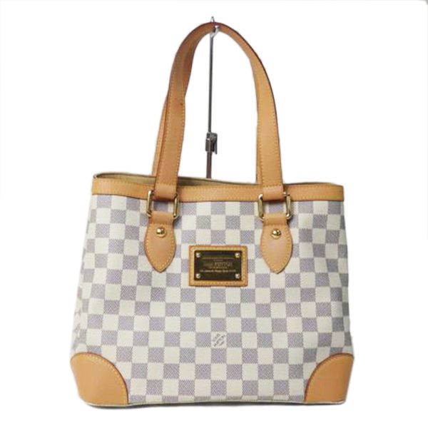 72031 1 Louis Vuitton Hampstead Damier Azur Bag White