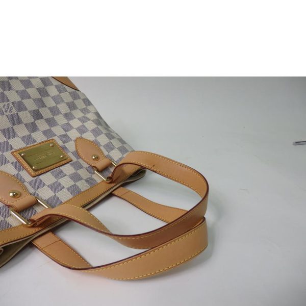 72031 3 Louis Vuitton Hampstead Damier Azur Bag White