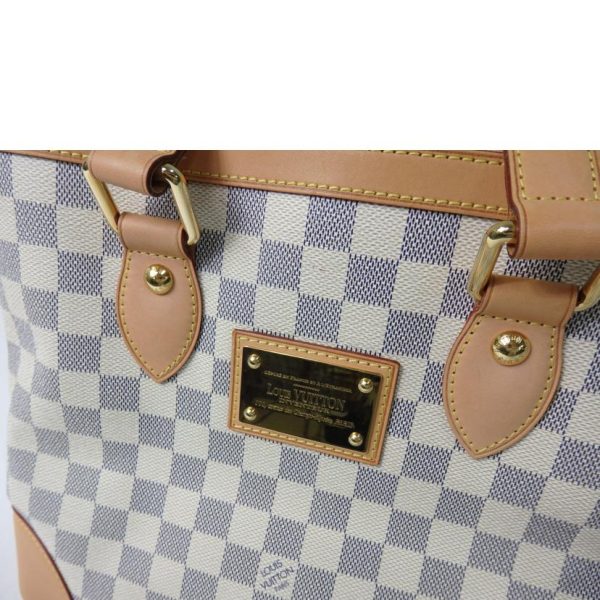 72031 8 Louis Vuitton Hampstead Damier Azur Bag White