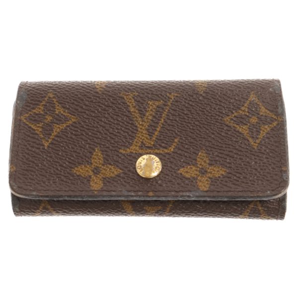 7223l190004 1 LOUIS VUITTON Monogram Murticle Keycase Leather Multicolor