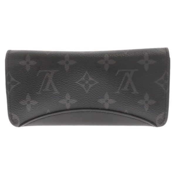 7224e140006 2 LOUIS VUITTON Etuit Lunette Woody Glasses Case Canvas Black