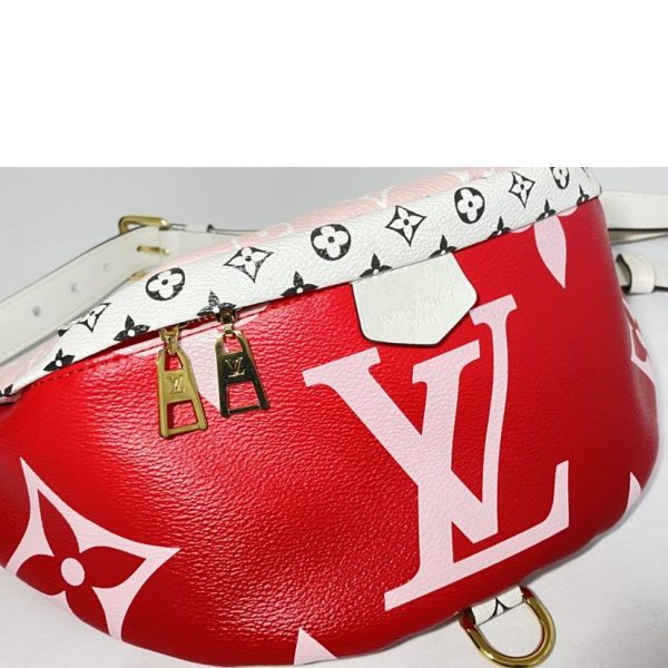 72585 5 Louis Vuitton Bum Body Bag Red Pink