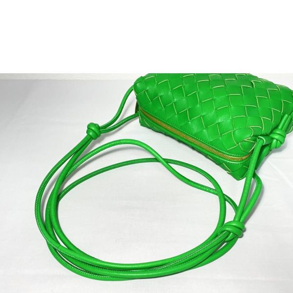 72592 3 Bottega Veneta Intrecciato Shoulder Bag Green