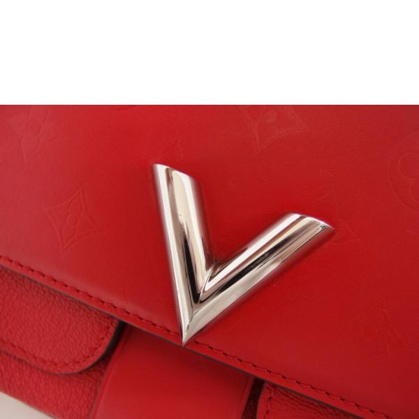 72946 10 Louis Vuitton Very Chain Bag Monogram Leather Ruby Red