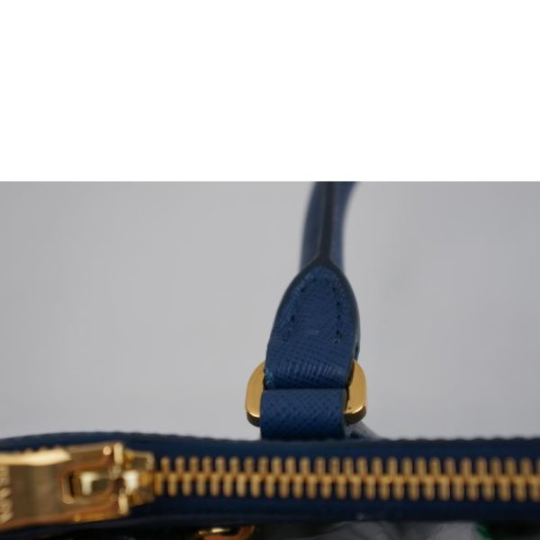 73973 10 Prada Saffiano 2WAY Hand Bag Blue