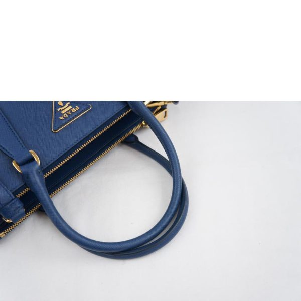 73973 3 Prada Saffiano 2WAY Hand Bag Blue